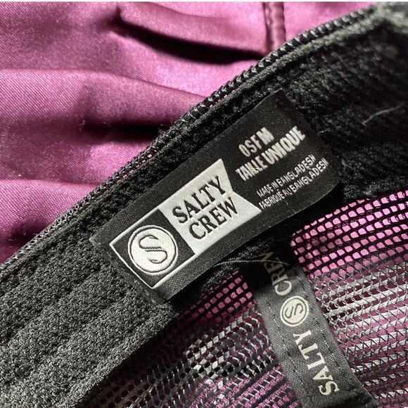 Salty Crew Find Refuge In The Sea Seagull Fish Mesh SnapBack Hat Cap Refuge EUC - Picture 11 of 13